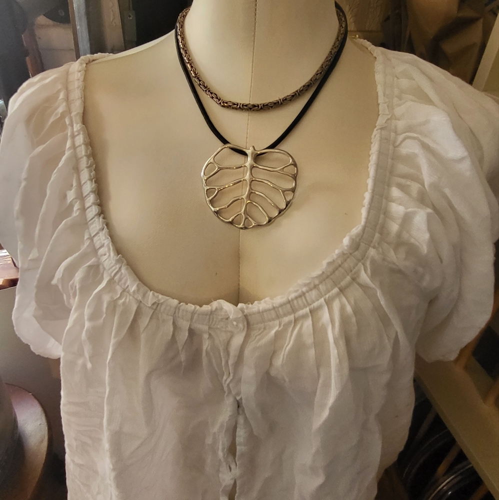 vintage sterling Silver statement necklace